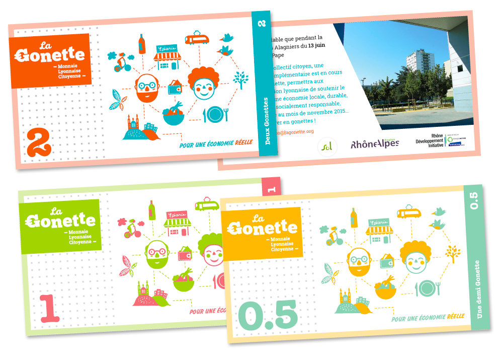 Graphisme et illustration coupon Gonette